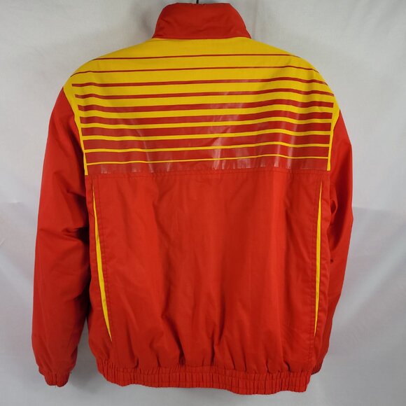 Formula Shell Vintage 1980s Full-Zip Winter Lined Jacket Gas & Oil Men's Large - Picture 2 of 5